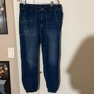 Gap Denim Joggers Sz M (runs very large)